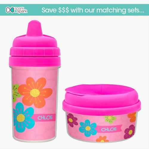 Shiny Bold Flowers Snack Bowl