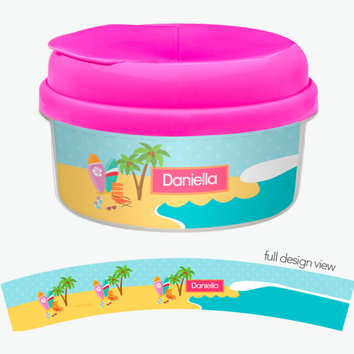 Fun At The Beach Customized Snack Bowl