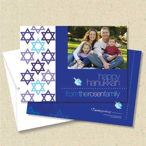 Front and back (optional) with white envelope
