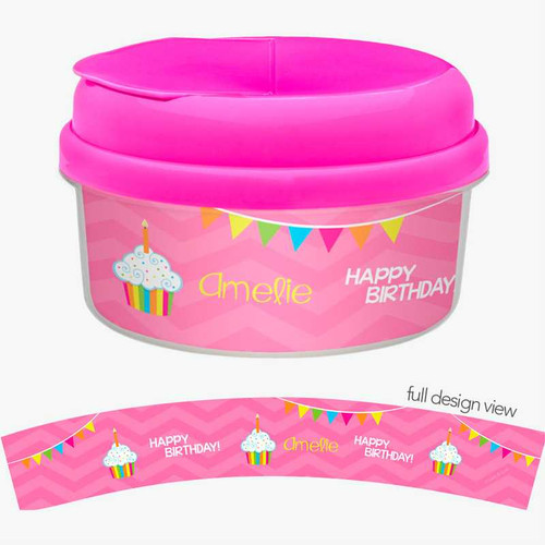 Happy Bday Girl Snack Bowls For Kids