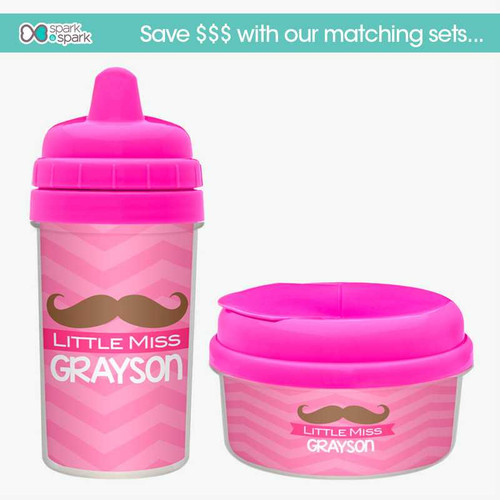 Little Miss Mustache Snack Bowl