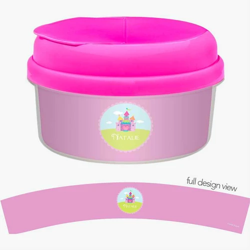 Pretty Heart Castle Snack Bowls With Lids