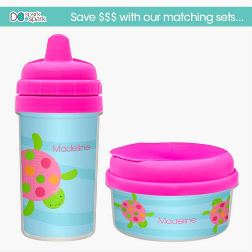 Swimming Pink Turtle Snack Bowl