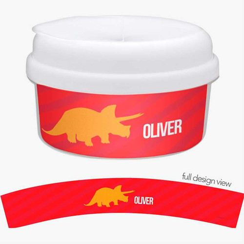 Dino And Me Red Snack Bowl