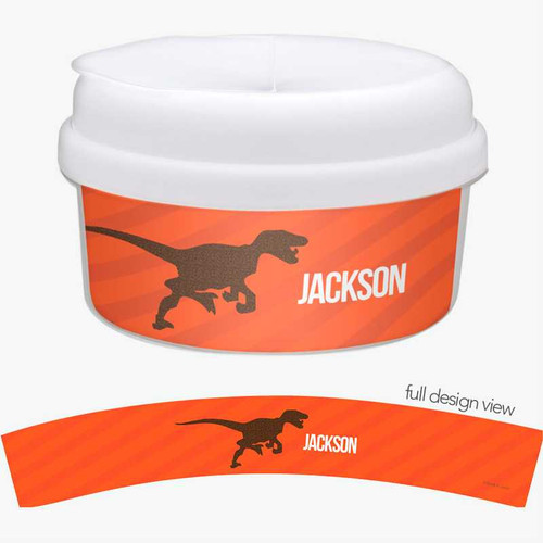 Dino And Me Orange Snack Bowl