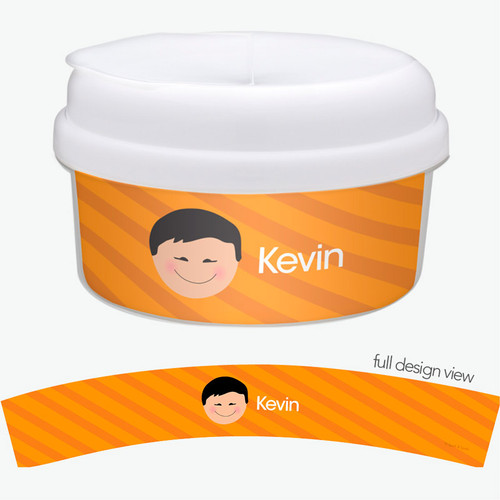 Just Like Me Boy Orange Snack Bowl