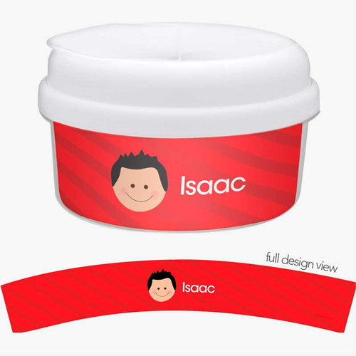 Just Like Me Boy Red Snack Bowl