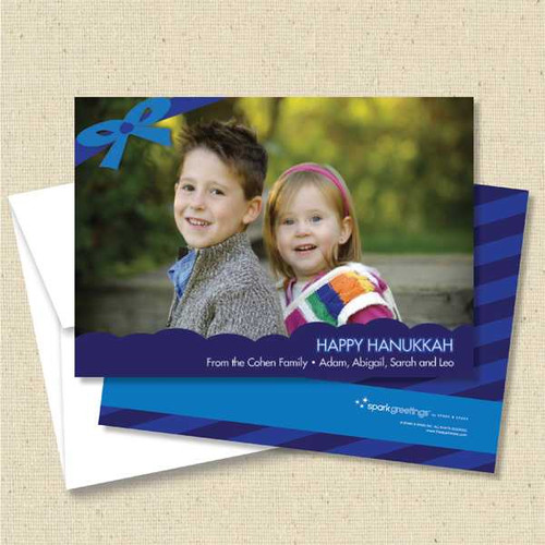 Front and back (optional) with white envelope