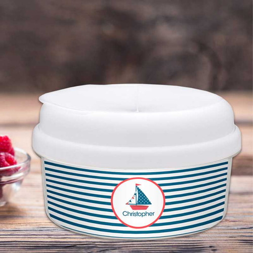 Set Sail Personalized Snack Bowl