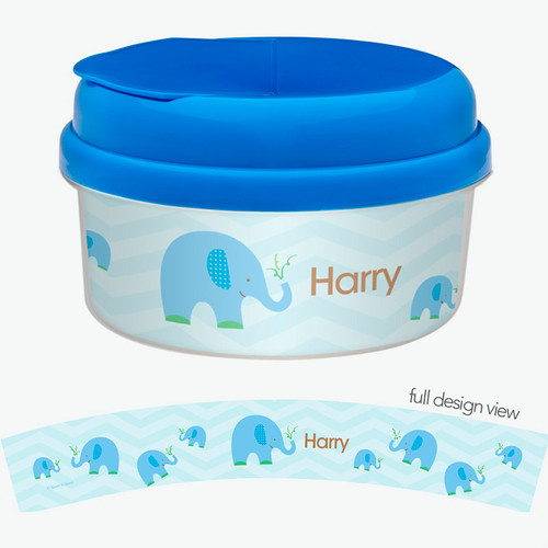 Blue Baby Elephant Snack Bowl