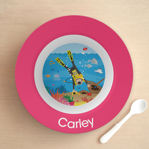Under the Sea Girl Kids Bowl
