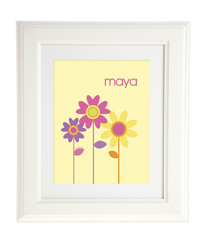 Three Spring Blooms Kids Wall Art