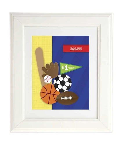 My Love For Sports Kids Wall Art