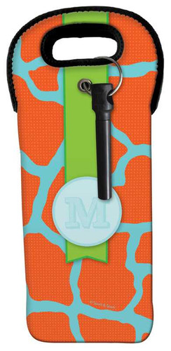 Cute Orange Rocks Wine Tote