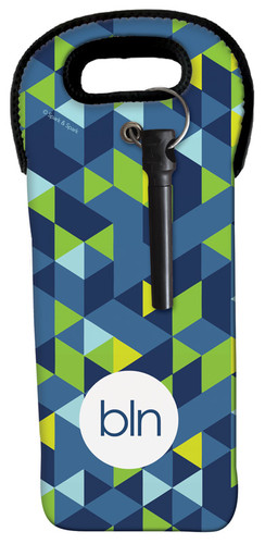 Dynamic Blue Ways Wine Tote