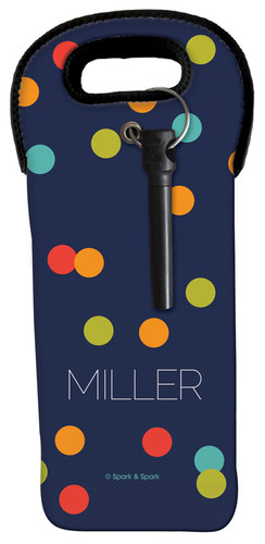 Colorful Dots Wine Tote