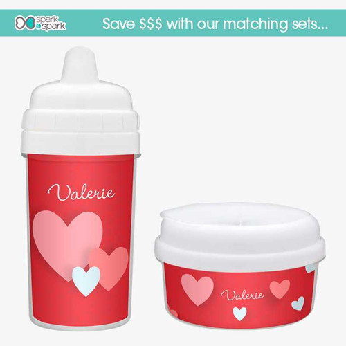 Many Hearts Custom Sippy Cup for Toddlers
