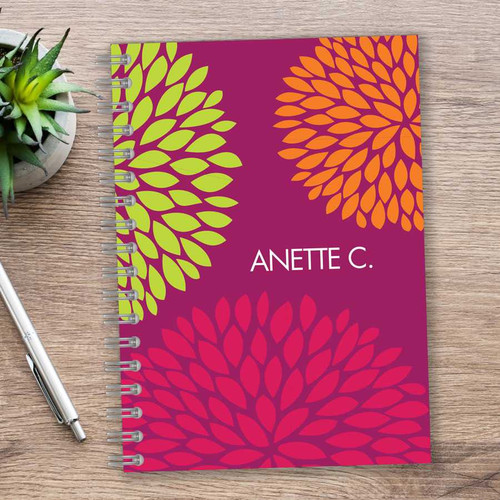 Pom Pom Flowers journal