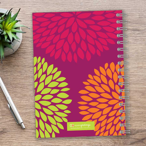 Pom Pom Flowers journal