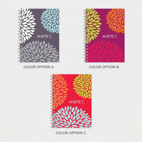 Pom Pom Flowers journal
