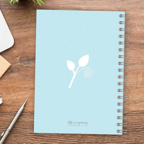 Leaves and Swirls Orange Journal