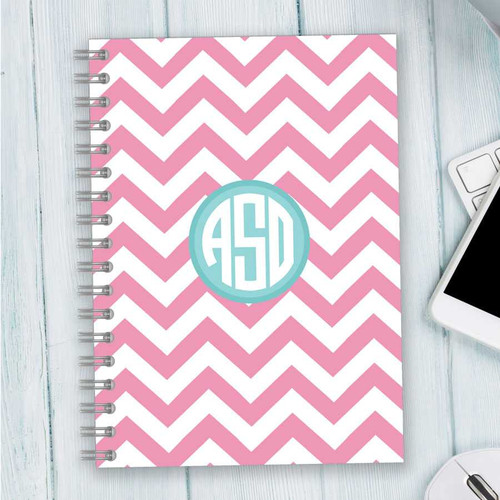 Chevron and Initials Writing Journal
