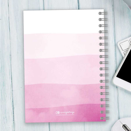 Watercolor waves journal