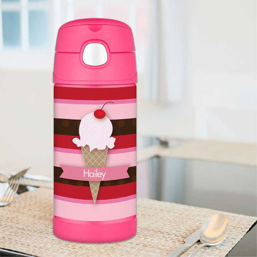 Strawberry Cone Personalized Thermos For Kids
