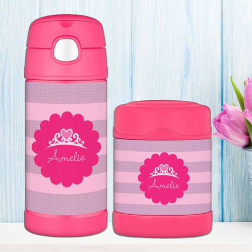 Princess Tiara Personalized Thermos For Kids