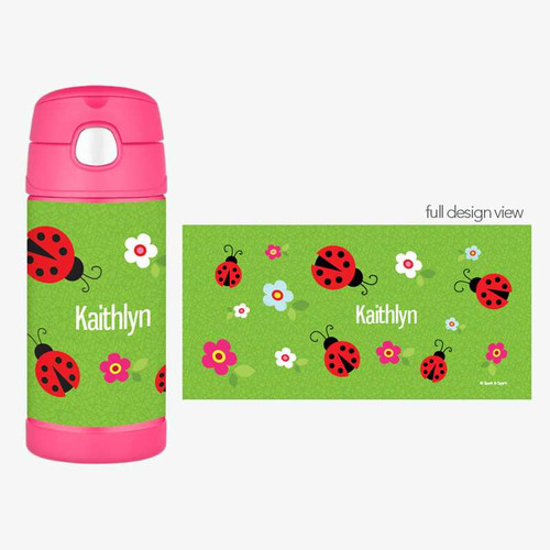Lady Bug Personalized Thermos For Kids