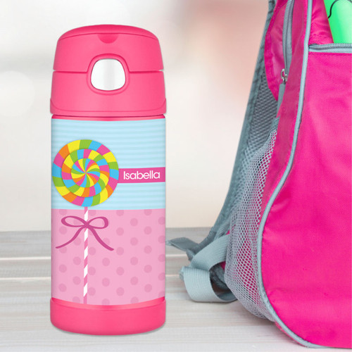 Yummy Lollipop Personalized Thermos For Kids