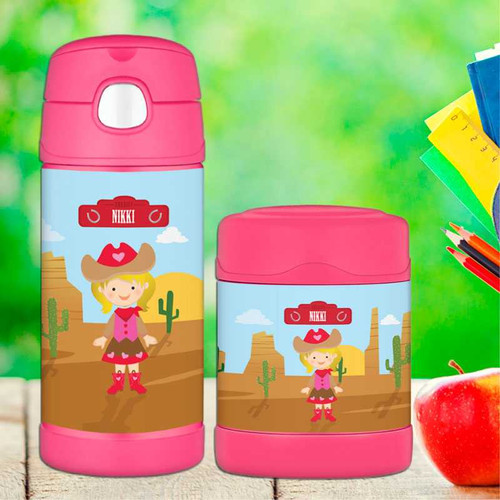 Cowgirl Thermos Bottle
