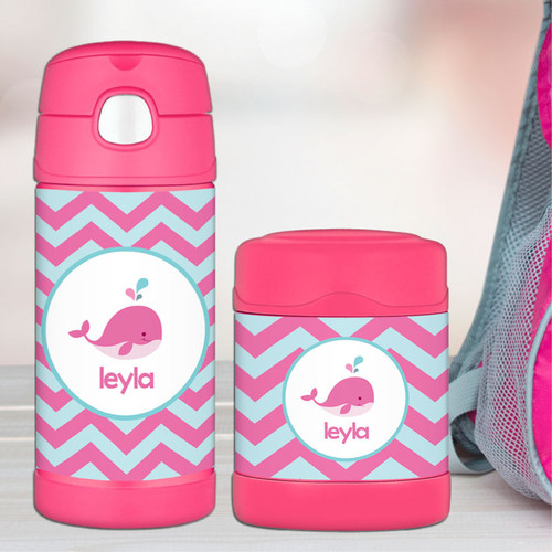 Sweet Pink Whale Thermos Bottle