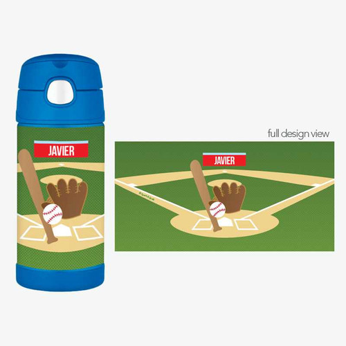 Baseball Fan Thermos Bottle