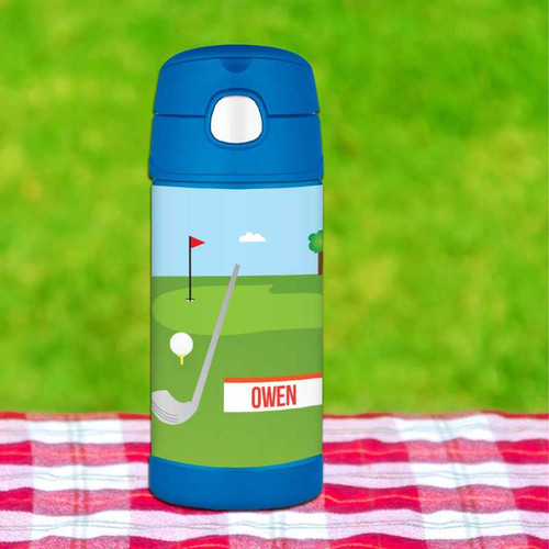 My Love For Golf Personalized Thermos Funtainer