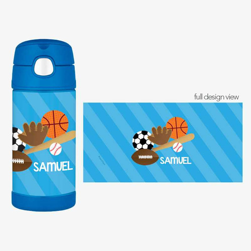 Sports Fan Thermos Bottle