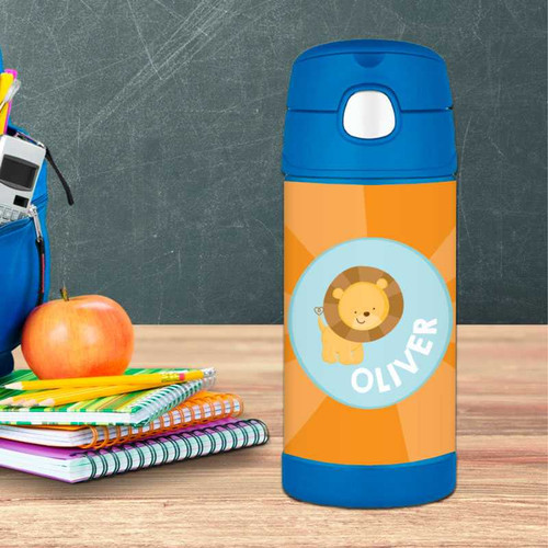 Cute Baby Lion Personalized Thermos Bottle