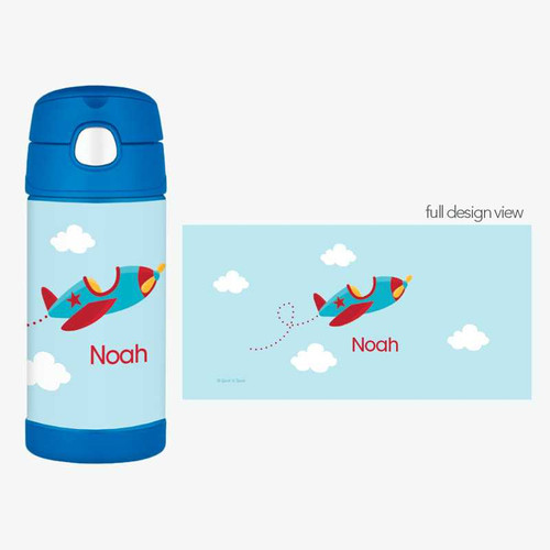 Fly Little Plane Thermos Bottle