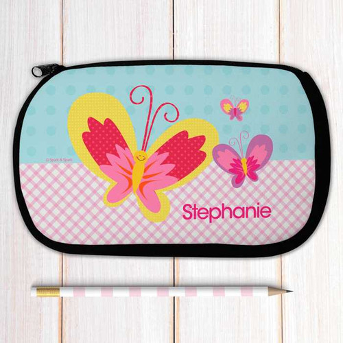 Smiley Butterfly Pencil Case