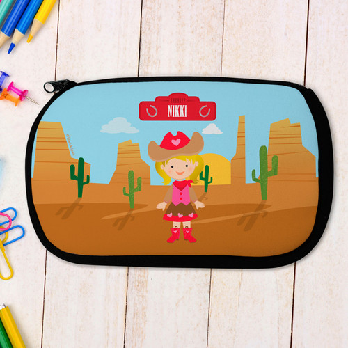 Blonde Cowgirl Pencil Case