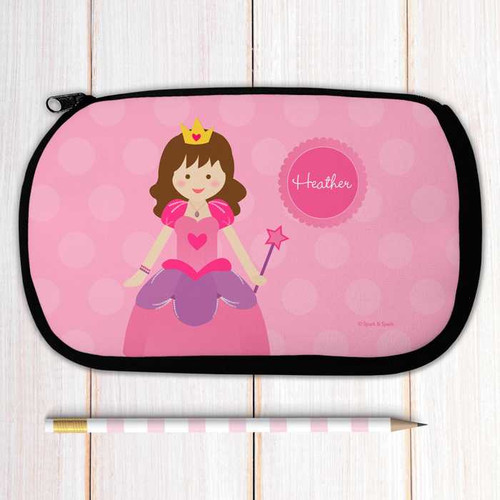 Cute Brunette Princess Pencil Case