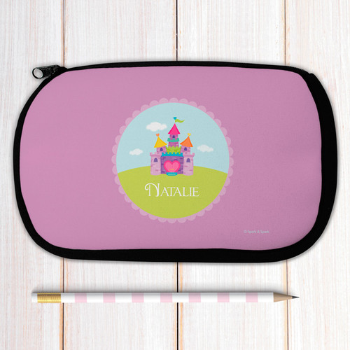 Pretty Heart Castle Personalized Pencil Case For Kids
