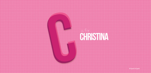 Double Initial Pink Thermos Bottle