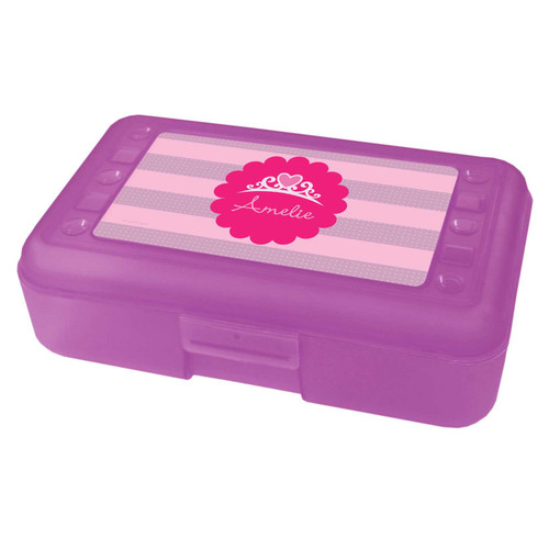 pretty princess tiara pencil box for kids