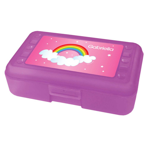 Dreamy Rainbow Personalized Pencil Box