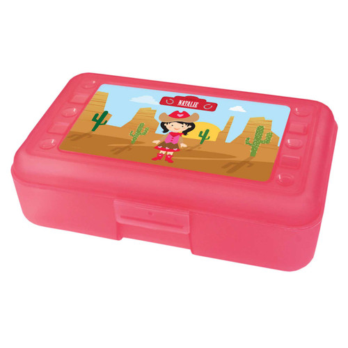 Cowgirl Personalized Pencil Box