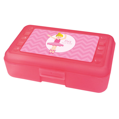 sweet blonde ballerina pencil box for kids