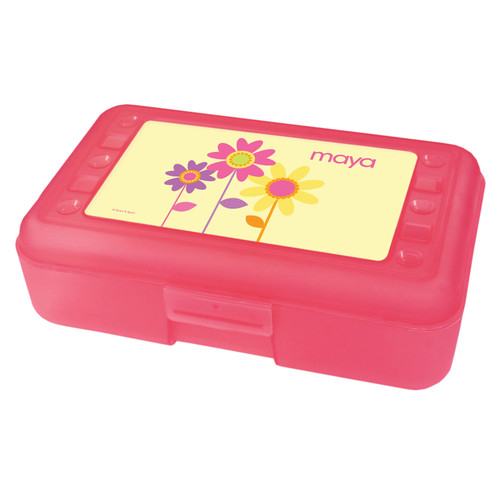 three spring blooms pencil box for kids