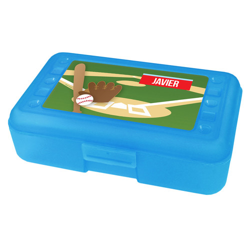 Baseball Fan Personalized Pencil Box