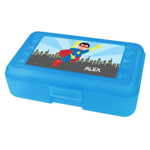 A Cool Superhero Personalized Pencil Box